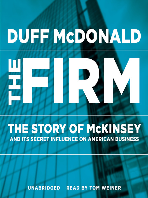 Title details for The Firm by Duff McDonald - Wait list